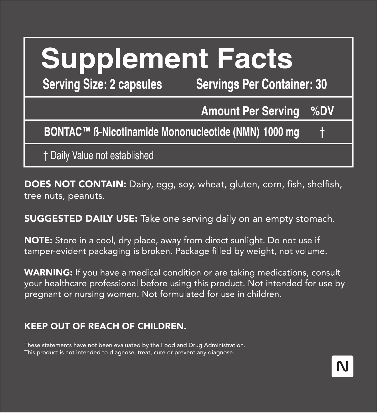 NMN Supplement 1000 mg | 99.9% Pure BONTAC® β-NMN | Made in Japan